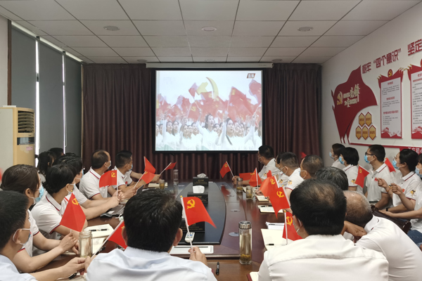 5中南局资环企业组织党员干部职工集中收看庆祝大会直播